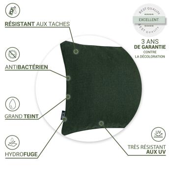 Preview: Coussin décoratif hydrofuge, confortable pour l‘extérieur, vert, 50 x 50 x 10 cm