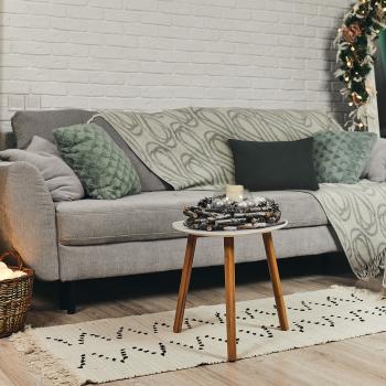 Preview: Coussin décoratif hydrofuge, confortable pour l‘extérieur, gris foncé, 50 x 30 x 10 cm