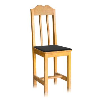 Preview: Confortevole cuscino per sedie da esterno con nastro, grigio scuro, 40x40cm - cuscino per giardino e patio con protezione UV e idrorepellente