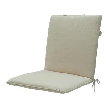 Preview: 2 coussins pour chaises de jardin – déperlants, beige, 97 x 49 cm – dossier bas, rembourrage optimal et confort excellent