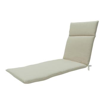 Preview: coussin pour chaise longue 2 places de qualité supérieure, beige noble, 190 x 60 cm - Coussin hydrofuge & robuste, protection UV, fabriqué en Europe par Madison