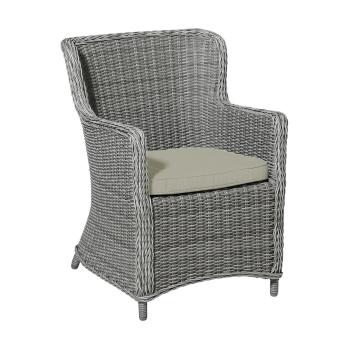 Preview: 2er Premium Outdoor-Stuhlkissen 48x48cm Beige - UV-Schutz, wasserabweisend, bequem - Made in Europe by Madison - Recycelt, robust, langlebig