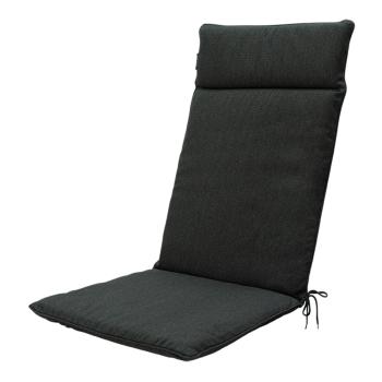 Preview: 2-piece comfortable high-back cushion, dark gray, 120x50cm - Water-repellent garden chair cushion with UV protection - Robust & extremely durable
