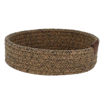 Preview: Aufbewahrungskörbe 3er Set - Rund geflochten aus Baumwolle - Braun - Ideal für Bad, Wohnzimmer, Kinderzimmer - Ø26x9, Ø24x8, Ø22x7cm