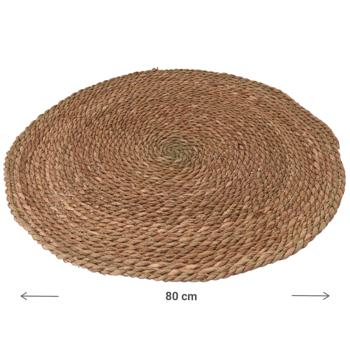 Preview: Tapis rond en rotin, tressé, Ø 80 cm
