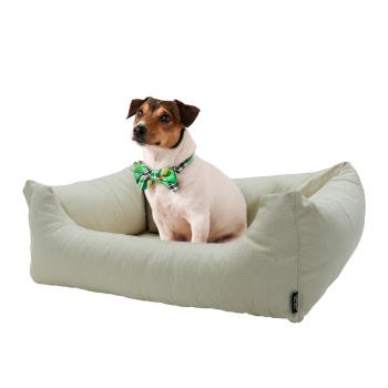 Preview: Hundebett Eco - Waschbar & Wasserabweisend - 100x80x25cm Beige - Recyceltes Material - UV-Schutz - Antibakteriell - Made in Europe
