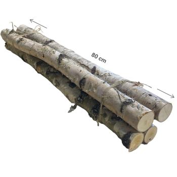 Preview: Birch branches 4-piece set, birch wood decor, approx. 80 cm