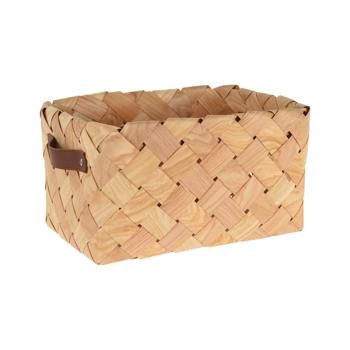 Preview: Aufbewahrungskörbe Set aus Korbgeflecht - 3-teilig für elegante Ordnung im Zuhause - Natur-Design beige - Badutensilien Küchenkleinkram Bastelzeug