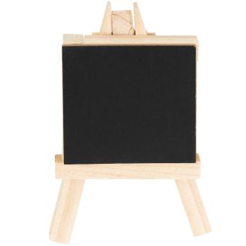 Preview: Mini lavagna su cavalletto in legno, mini lavagna per etichettare e cancellare