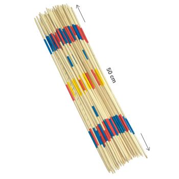 XL Mikado with 41 wooden sticks, Mikado dexterity game for the
