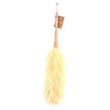 Preview: Duster made of wood and wool, furniture brush for removing dust, length 52 cm