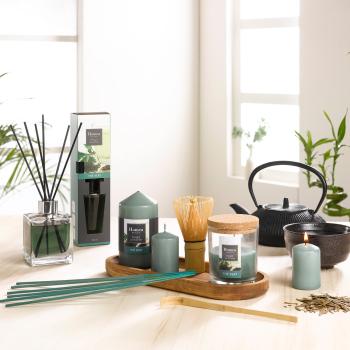 Preview: Potpourri-Mix Grüntee - dekorative Trockenblüten zum Dekorieren & Basteln - 110g - aus Naturmaterialien - grün, braun, beige - wohlduftend