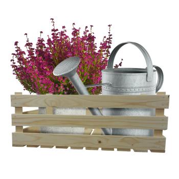 Preview: set of 2 wooden harasses, wooden box for household and garden, natural, 2 sizes