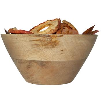 Preview: Deko-Schale Mangoholz Natur - Unikat Holzmaserung - Ø 15x6.5cm - Servier- & Dekoschale - Robust, Langlebig, Pflegeleicht - Blickfang Küche