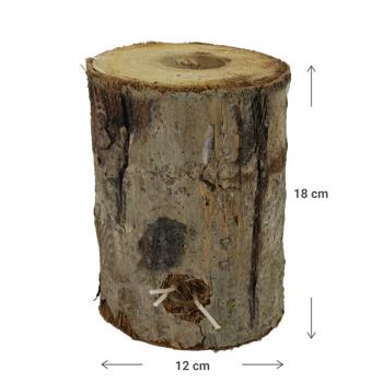 Preview: Torche suédoise - bûche scandinave pour le jardin, 12 x 18 cm