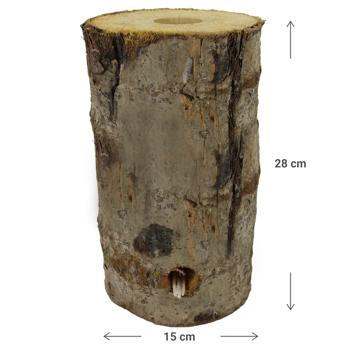 Preview: 2er-Set Schwedenfeuer, Finnenfackel - Baumfackel für den Garten, 15 x 28 cm