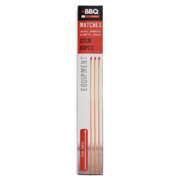 Preview: XL Streichhölzer extralang – 60 Stück Zündhölzer für Kamin, Ofen, Grill, Lagerfeuer & Kerzen – 27 cm lang – Sicheres Anzünden – Lange Brenndauer