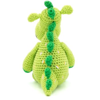 Preview: Crochet set dinosaur with yarn, needle, filling material and instructions, creative set crochet