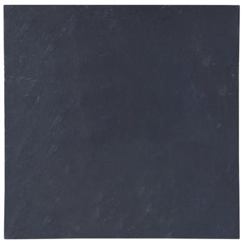 Preview: Schiefer Servierplatte Naturstein 30x30x0,6 cm - Elegantes Anrichten von Desserts, Cheeseboards & Antipasti - Perfekt für Apéro & Feste