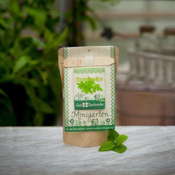 Preview: Kit de graines de mélisse citronnelle, graines avec terreau, instructions, bâtonnets de plantation