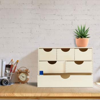 Preview: Boîte à tiroirs, en bois, 6 compartiments, création, H 28 x L 40 x P 20 cm Preview: Boîte à tiroirs, en bois, 6 compartiments, création, H 28 x L 40 x P 20 cm