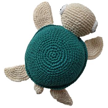 Preview: Crocheted turtle for children, cuddly toy, handmade, 18 cm
