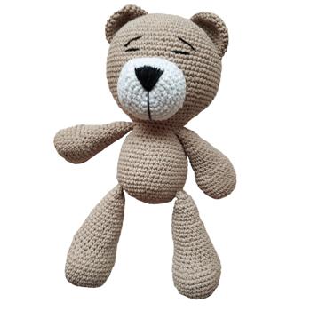 Preview: Crochet bear for children, cuddly toy, handmade, 35 cm