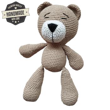 Preview: Crochet bear for children, cuddly toy, handmade, 35 cm