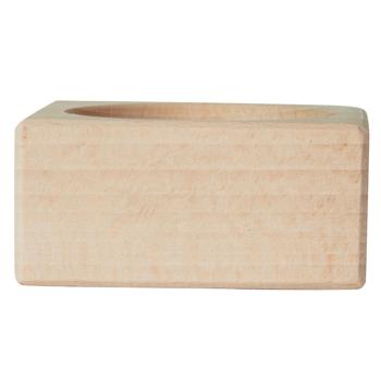 Preview: Salt bowl made of beech wood, 7.5 x 7.5 cm