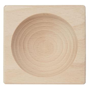 Preview: Salt bowl made of beech wood, 7.5 x 7.5 cm