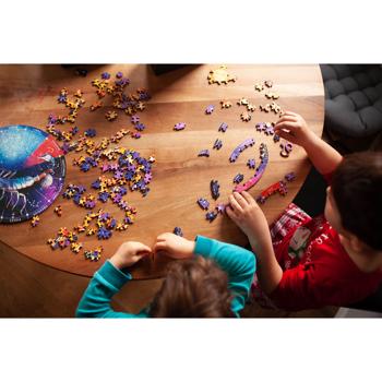 Preview: Sternzeichen Holz Puzzle Zwilling – 180 Teile Birkensperrholz Horoskop Ø 24 cm – Entspannung & Gedächtnistraining – Für Puzzle-Anfänger & Profis