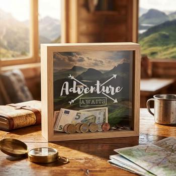 Tirelire de voyage “Adventure awaits