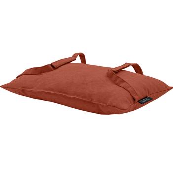 Preview: set of 4 universal head cushions for garden chairs and loungers, approx. 24 x 40 cm, terra, for maximum comfort & relaxation, stylish & durable