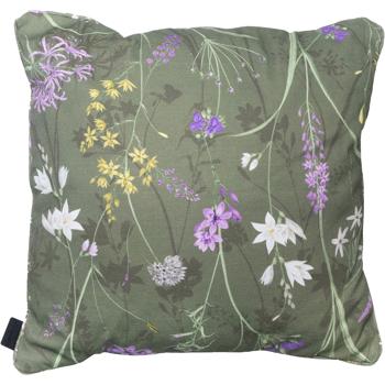 Preview: set of 2 comfortable outdoor decorative cushions, green floral pattern, 50 x 50 x 10 cm, weatherproof, water-repellent & stylish for garden, patio & balcony