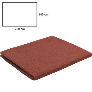 Preview: Nappe Madison éco+ Line - Intérieur & Extérieur, Terracotta 250x140cm - Résistante eau/salissures, Anti-UV, Recyclée - Fabriquée Europe