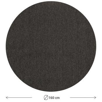 Preview: Nappe Madison eco+ Line - Intérieur/Extérieur - Anthracite, Ø 160 cm - Anti-taches, Anti-décoloration UV, Fibres Recyclées, Facile d‘entretien
