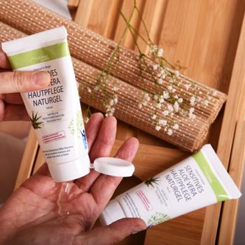 Preview: Sensitive Aloe Vera Gel 100 ml – 98.3% pure natural Barbadensis Miller juice – natural non‑greasy moisturiser for face & body
