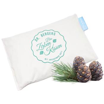 Preview: 2er-Set Bio-Zirbenkissen Träum süss 30x20cm, Duftkissen - Zirbenspäne-Kissen zur Entspannung, wohltuend & beruhigend - Kissenbezug Bio-Baumwolle