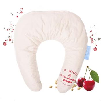 Bequemes Bio-Kirschkern-Nackenkissen - Natürliches Wärme- & Kältekissen für Nacken & Schulter - Sanfter Kissenbezug aus Bio-Baumwolle