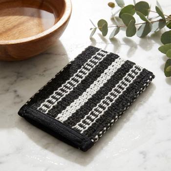 Guanto hammam esfoliante in cotone e pelo di capra – guanto peeling lavorato a mano per una pelle pulita e il benessere a casa – accessorio da massaggio