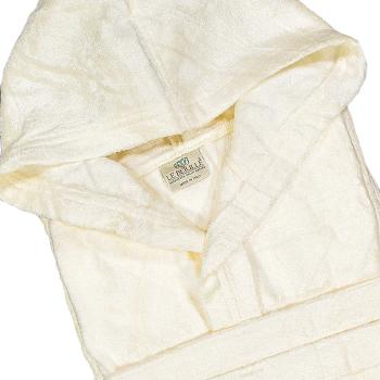 Preview: Bathrobe made of 70% wood fibers, XXL, unisex, ivory-colored