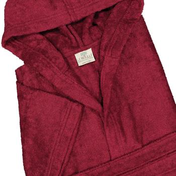 Preview: Bathrobe made of 70% wood fibers, XXL, unisex, bordeaux
