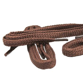 Preview: 2 pairs of durable shoelaces, flat, brown, 75 cm
