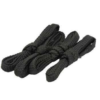 Preview: 2 pairs of sturdy shoe laces, flat, black, 90 cm