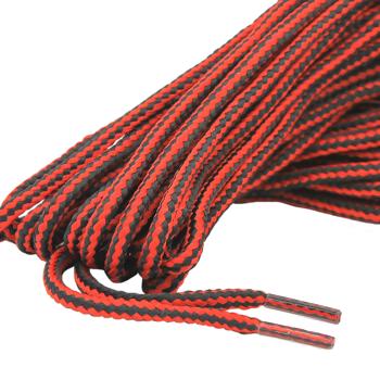 Preview: 2 pairs of trekking shoelaces, multicolor, red-black, 150 cm