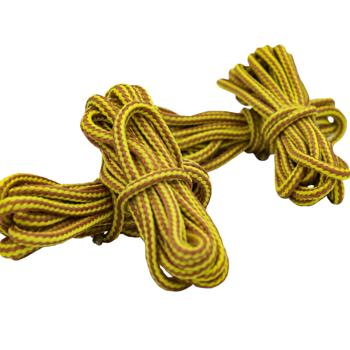 2 pairs of trekking shoelaces, multicolor, yellow-brown, 150 cm