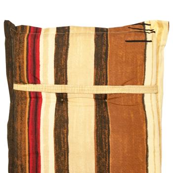 Preview: set of 2 low backrest cushion Lanzarote, stripes, cotton & polyester, 105 x 50 cm