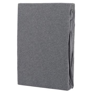 Preview: Premium jersey melange fitted sheet, 100% cotton, anthracite, 140-160 x 200 + 30 cm