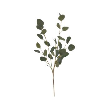 Artificial eucalyptus bush, polyester, PE, wire, green, 98 cm