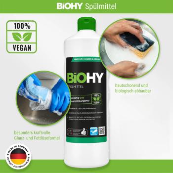 Preview: Detergente liquido concentrato, 100% vegano, pH 8, sostenibile e senza etichetta, 1 litro